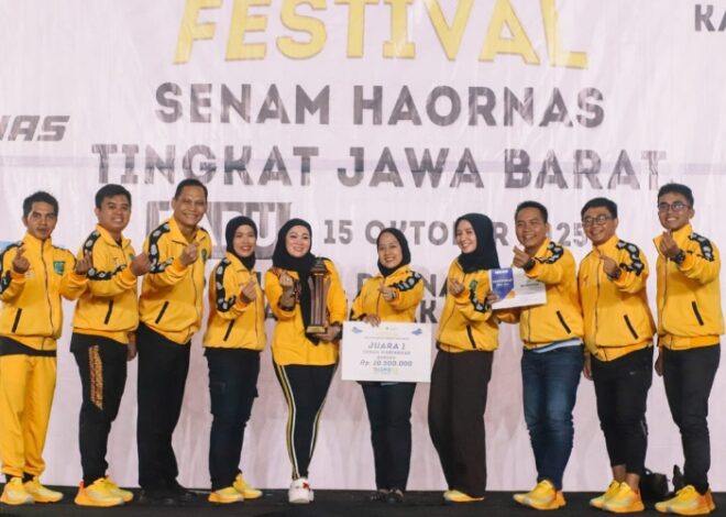 Tim Senam Waringkas Subang Raih Juara 1 di Festival HAORNAS Jawa Barat 2025 | TINTAHIJAU.com