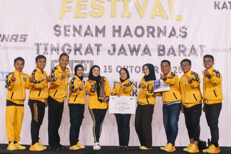 Tim Senam Waringkas Subang Raih Juara 1 di Festival HAORNAS Jawa Barat 2025 | TINTAHIJAU.com
