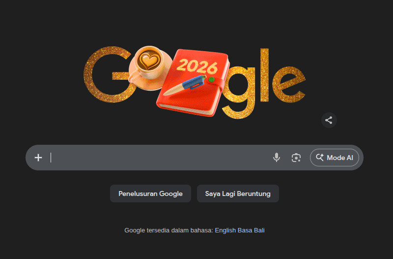 Google Sambut Awal 2026 dengan Doodle Filosofis, Ajak Publik Berhenti Sejenak dan Berefleksi – TINTAHIJAU.com